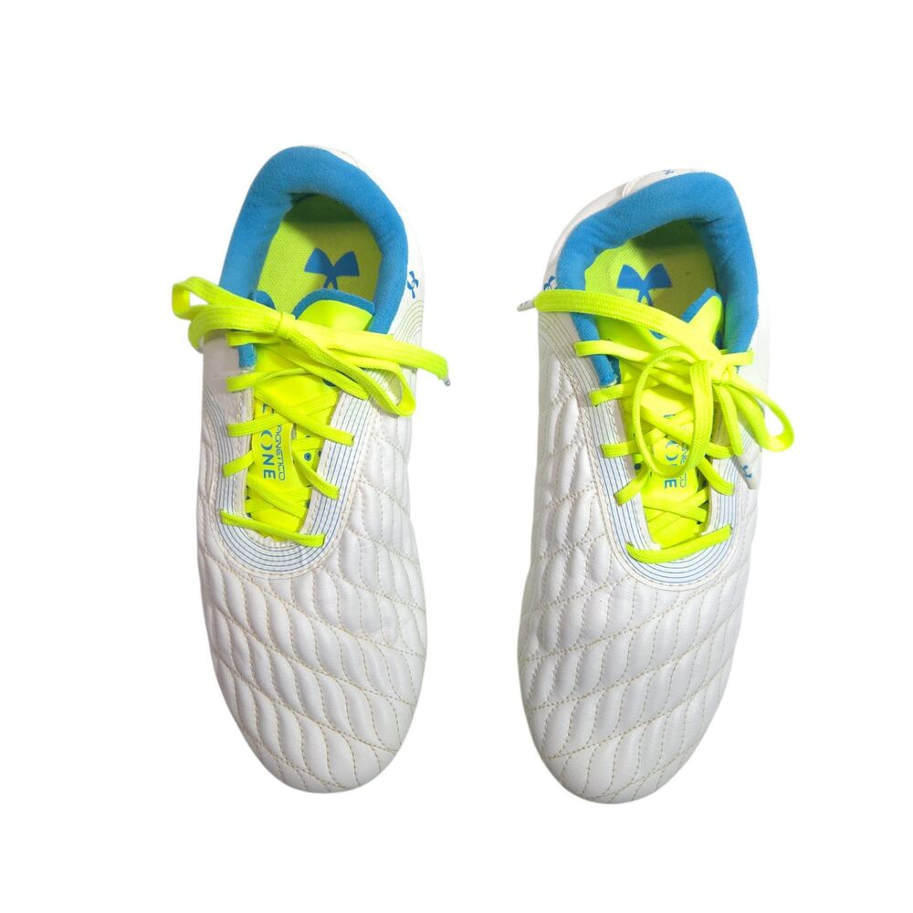 Under Armour Magnetico Clone Soccer Cleats White Yellow 6.5